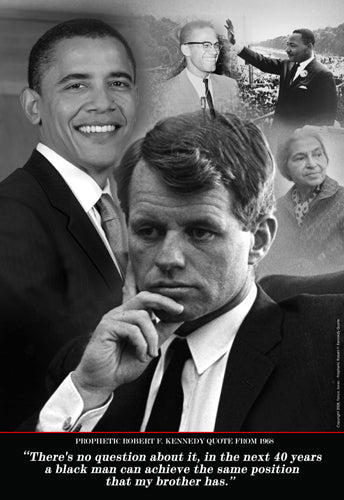Robert F. Kennedy Prophetic Quote, 1968 Obama Art Print by Tonya Jones | 19x13 " Wall Art Décor
