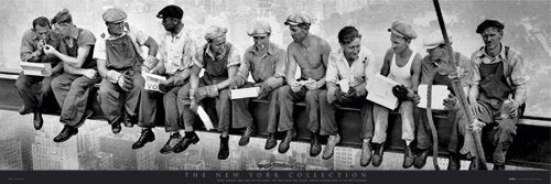 Men on Girder: Iconic New York City Photography Art Print