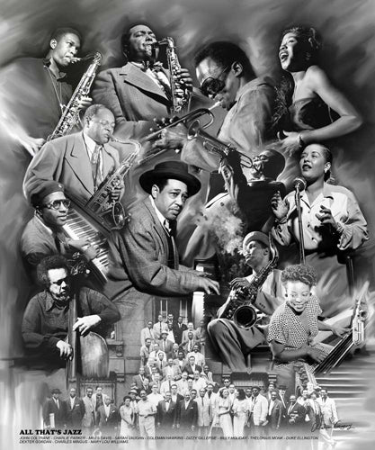 Wishum Gregory All That's Jazz Art Print - 24x20 " Wall Art Décor