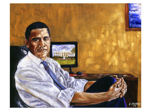Obama Historical Journey Art Print by Andrew Nichols - 17x23 " Wall Decor