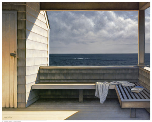 Sea Bench by Daniel Pollera Wall Art Décor 16 1/2 x 20 1/2 Art Print
