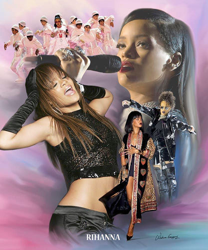 Framed Rihanna by Wishum Gregory | 24 x 20