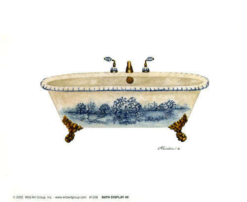 Framed Bath Display #9 by Consuelo Gamboa | 9 x 11