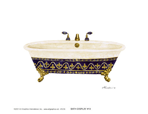 Framed Bath Display #13 by Consuelo Gamboa | 8 ½ x 11