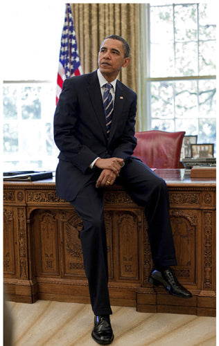 Framed President Barack Obama: Oval Office 17 x 11