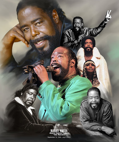 Framed Barry White: The Maestro by Wishum Gregory | 11 x 8 ½