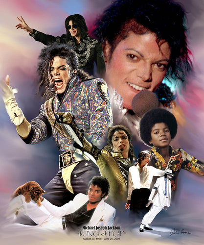Framed Michael Jackson: King of Pop by Wishum Gregory | 11 x 8 ½