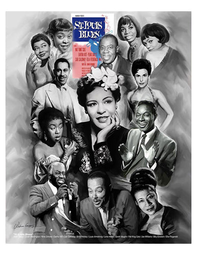 St. Louis Blues by Wishum Gregory Wall Art Décor 11 x 8 ½ Art Print