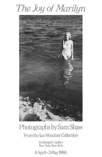Framed Marilyn Monrow, Amagansett, NY, 1957 (Exhibition Poster, 1986) by S...
