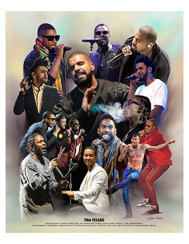 Framed The Fellas by Wishum Gregory | 11 x 8 ½