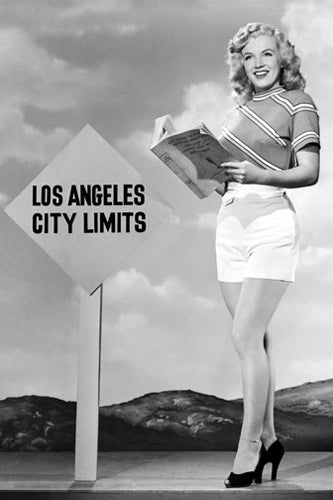 Framed Marilyn Monroe: LA City Limits 18 x 12