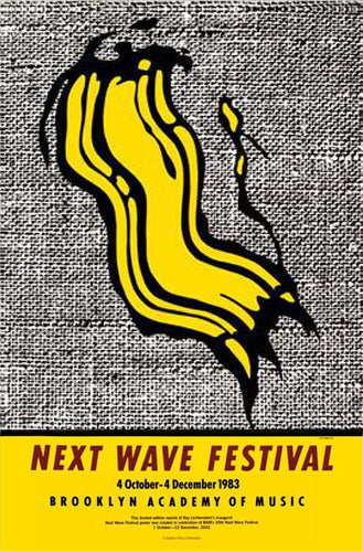 Framed Next Wave Festival, 1983 by Roy Lichtenstein | 36 x 24