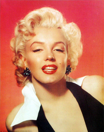 Framed Marilyn Monroe: Red Portrait (mini) 10 x 8