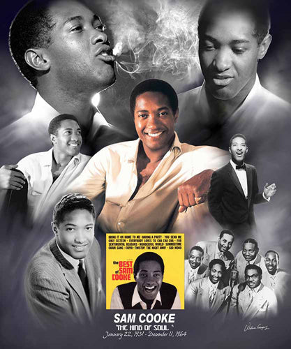 Framed Sam Cooke: The King of Soul by Wishum Gregory | 24 x 20