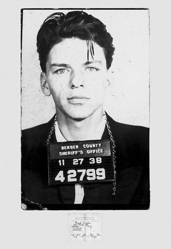 Framed Frank Sinatra Mug Shot 36 x 24