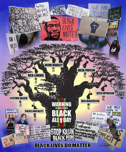 Framed Black Lives Do Matter (mini) by Wishum Gregory | 11 x 8 ½