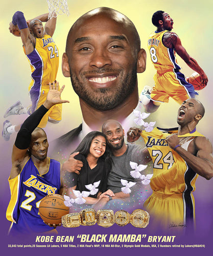 Framed Mamba Love by Wishum Gregory | 20 x 16