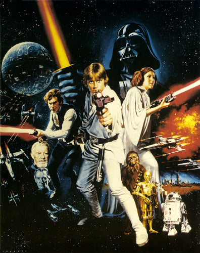 Framed Star Wars by Tom Chantrell | 14 x 11