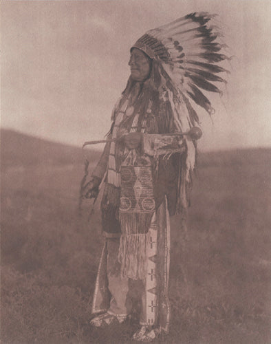 Framed High Hawk by Edward S. Curtis | 14 x 11