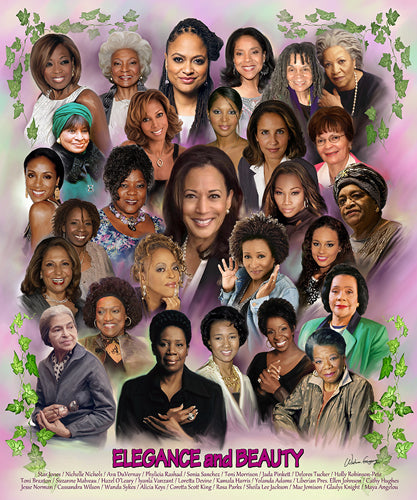 Elegance and Beauty Alpha Kappa Alpha Art Print by Wishum Gregory