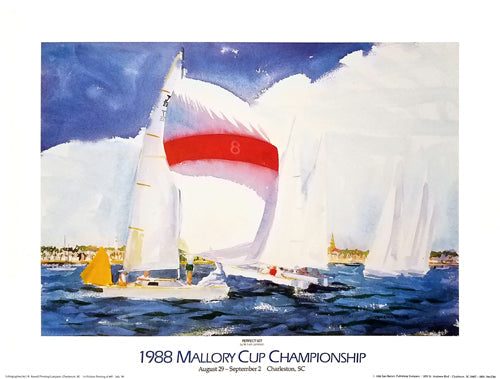 Framed Perfect Set (1988 Mallory Cup Championship, Charleston SC) by Willi...