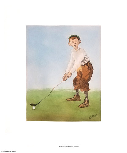 Framed Future Champ by A.B. Frost | 21 x 17