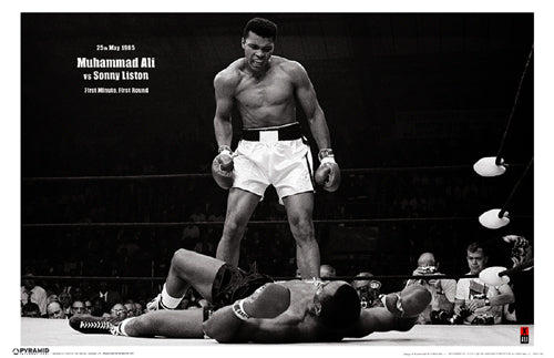 Framed Muhammad Ali vs Sonny Liston (horizontal) 11 x 17