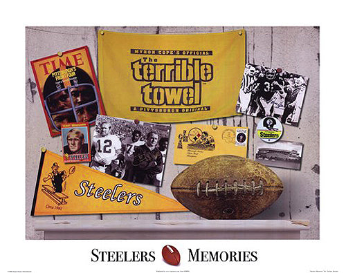 Framed Steelers Memories by Zachary Brazdis | 16 x 20