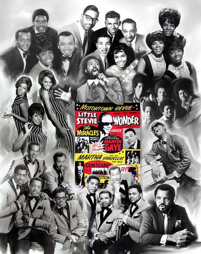 Framed Motortown Revue by Wishum Gregory | 11 x 8 ½