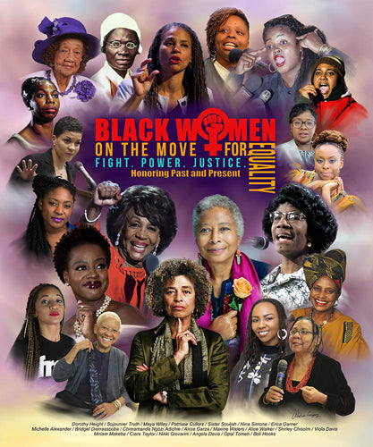 Black Women on the Move for Equality Art Print by Wishum Gregory