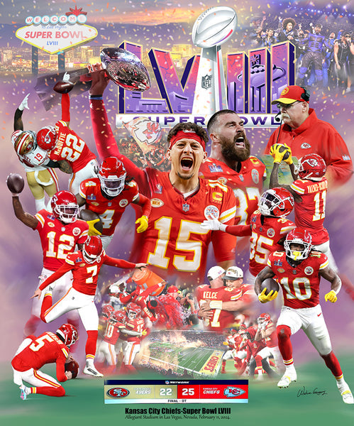 Framed Kansas City Chiefs: Super Bowl LVII by Wishum Gregory
