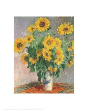 Sunflowers by Claude Monet Wall Art Décor 20 x 16 Art Print
