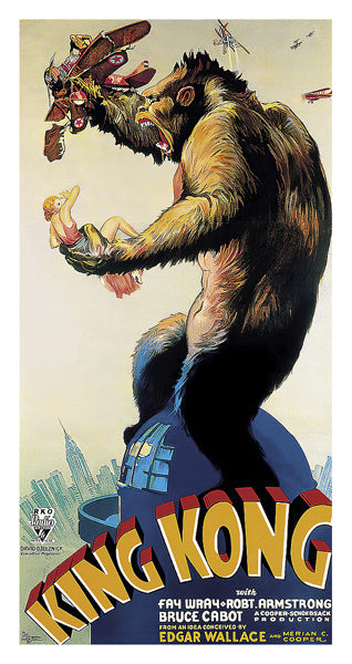 Framed King Kong: Profile 34 x 18