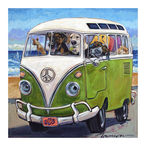 Framed Hang Loose by CR Townsend | 18 x 18