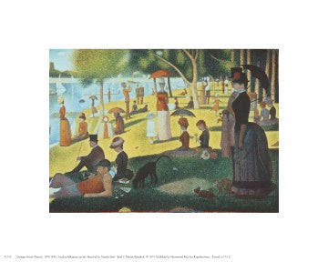 Georges Seurat Sunday Afternoon on the Island of La Grande Jatte Art Print - 8x10 " Wall Decor