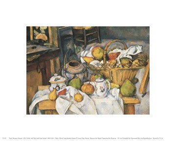 Still Life with Fruit Basket, 1880-1890 by Paul Cezanne