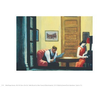 Edward Hopper Room in New York 8x10 Art Print - Classic Urban Scene Wall Décor