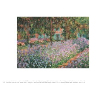 The Artist's Garden at Giverny, 1900 by Claude Monet Wall Art Décor 8 x 10 inch Art Print