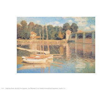 Il Pont d'Argenteuil by Claude Monet Wall Art Décor 8 x 10 Art Print