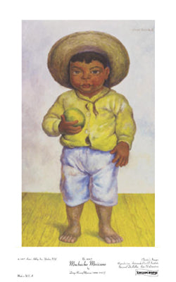 Framed Muchacho Mexicano by Diego Rivera | 16 x 10
