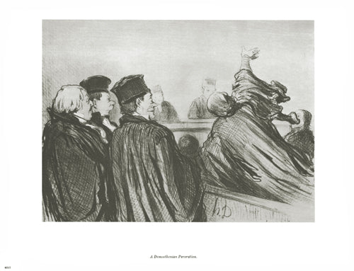 Framed A Demosthenian Peroration by Honoré Daumier | 10 x 13