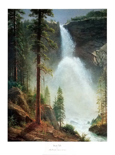Framed Nevada Falls by Albert Bierstadt | 35 x 26