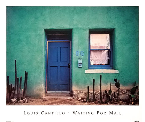Framed Waiting for Mail by Louis Cantillo | 14 ¾ x 17 ½