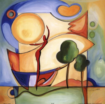 Framed Fun in the Sun #1 by Alfred Gockel | 27 ½ x 27 ½