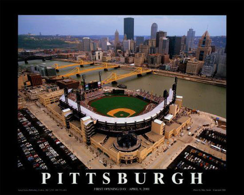 Pittsburgh, Pennsylvania - PNC Park by Mike Smith Wall Art Décor 22 x 28 Art Print