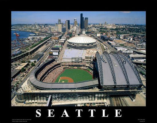 Seattle, Washington - Safeco Field, 1999 by Mike Smith Wall Art Décor 22 x 28 Art Print