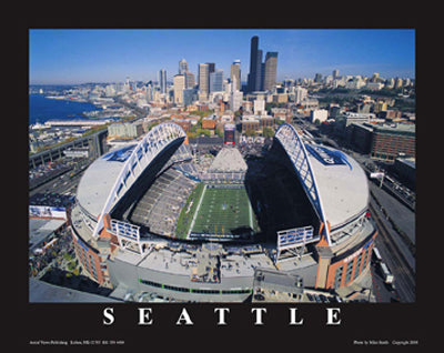 Seattle Seahawks, Quest Field, Washington by Mike Smith Wall Art Décor 22 x 28 Art Print