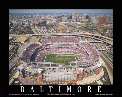 Framed Baltimore, Maryland - Ravens Stadium by Mike Smith | 8 x 10