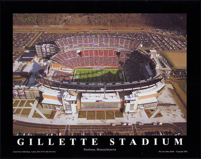 Framed Gillette Stadium - Foxboro, Massachusetts by Mike Smith