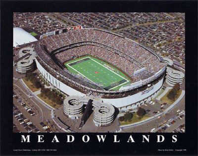Meadowlands - NY Jets at Giants Stadium, East Rutherford, NJ by Mike Smith Wall Art Décor 8 x 10 Art Print